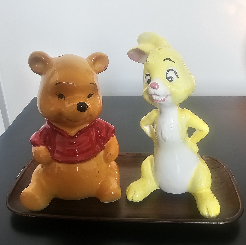 Vintage 1950s Winnie the Pooh Shaker Set